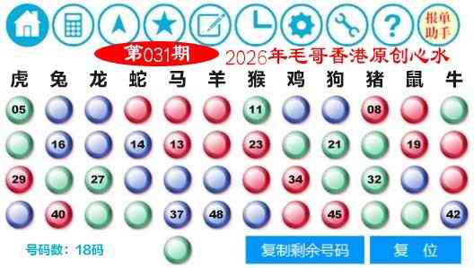 031期毛哥心水[图]